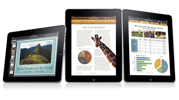iPad iWork Apple iPad running iWork