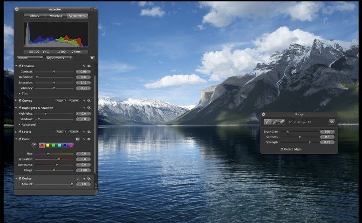 Aperture 3 (Full screen editor) Aperture 3
