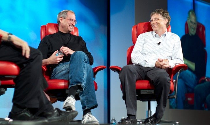 Steve Jobs and Bill Gates at 'D5: All Things Digital' conference Steve Jobs and Bill Gate