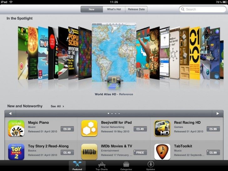iPad App Store in the UK iPad App Store in the UK