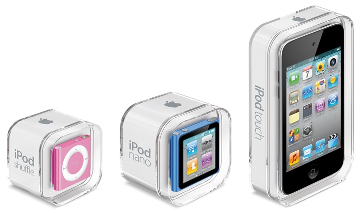 2010 iPod Family in Packaging 2010 iPod Family in Packaging