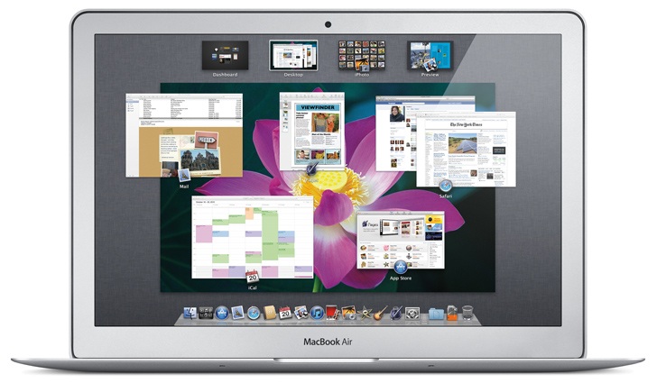 Mac OS X Lion running on MacBook Air Mac OS X Lion running on MacBook Air
