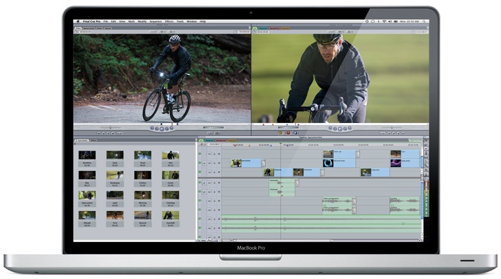 Final Cut Pro 7 running on MacBook Pro Final Cut Pro 7 running on MacBook Pro