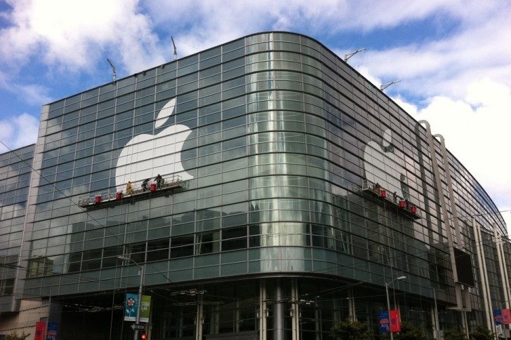 Preparations begin at Moscone West, San Francisco for WWDC 2011