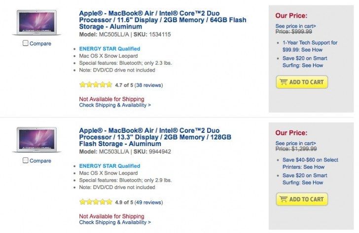 Best Buy MacBook Air Listings Best Buy MacBook Air Listings