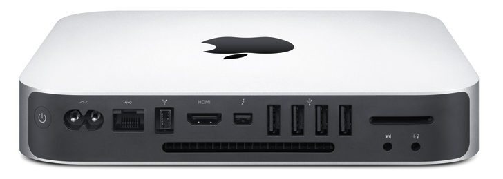 Rear of Mac mini