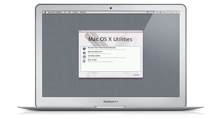 OS X Lion Recovery mode OS X Lion Recovery mode