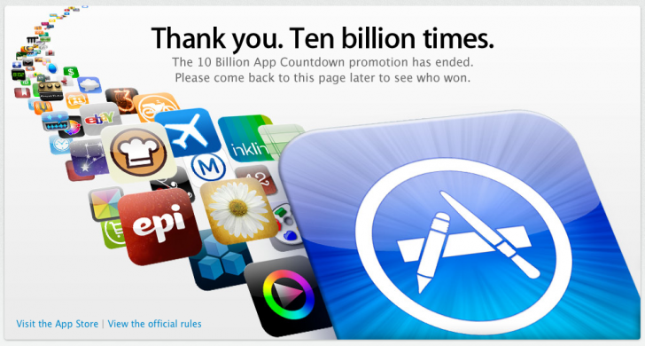 10 Billion iOS App Store Downloads 10 Billion iOS App Store Downloads