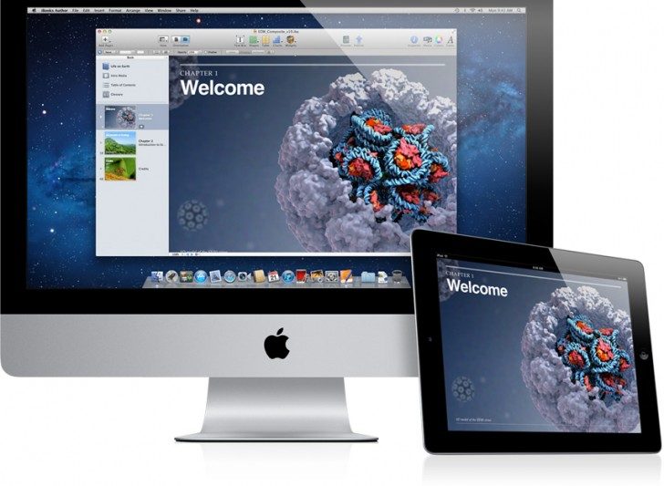 iBooks Author running on iMac