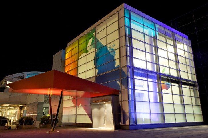 Yerba Buena Center for the Arts in San Francisco decorated ahead of Apple's iPad 3 Event Yerba Buena Center for the Arts in San Francisco decorated ahead of Apple's iPad 3 Event