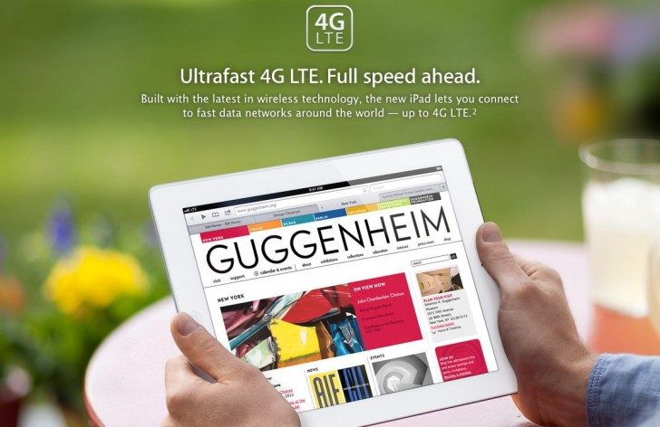 iPad with Ultrafast 4G LTE