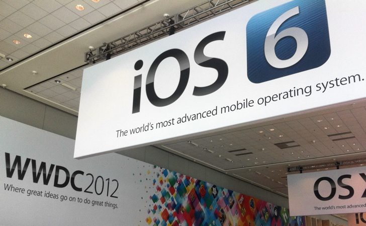iOS 6 banner in Moscone West for WWDC 2012