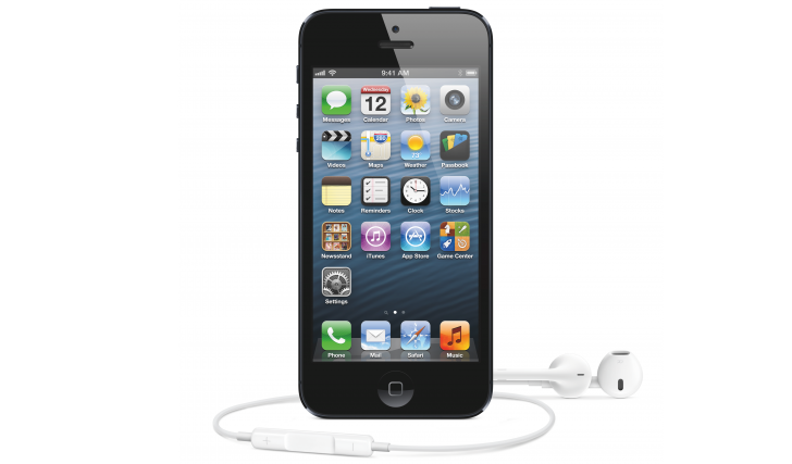 iPhone 5 with new EarPods iPhone 5 with new EarPods