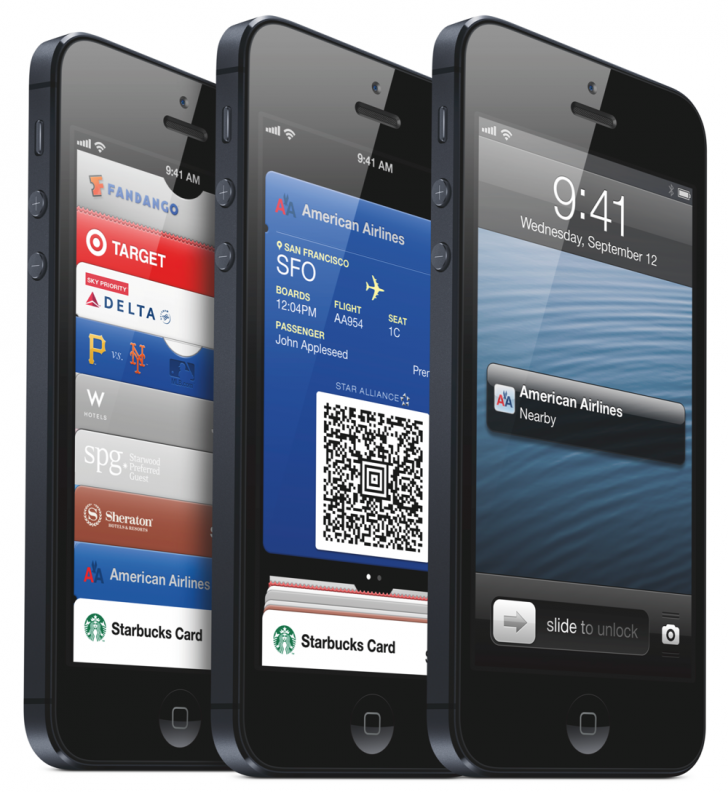 iOS 6 and Passbook on black iPhone 5 iOS 6 and Passbook on black iPhone 5