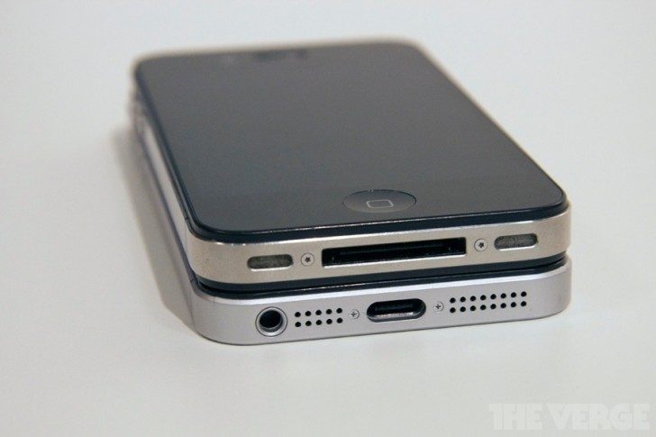 Bottom view of sixth-generation iPhone