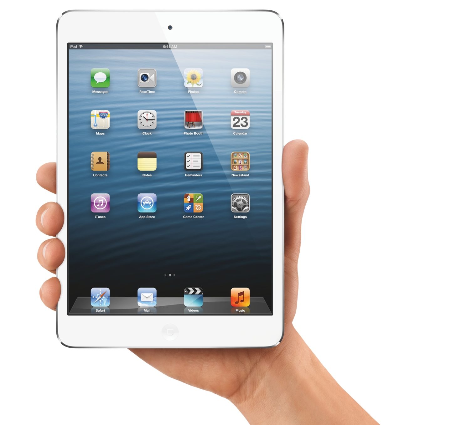iPad mini in hand