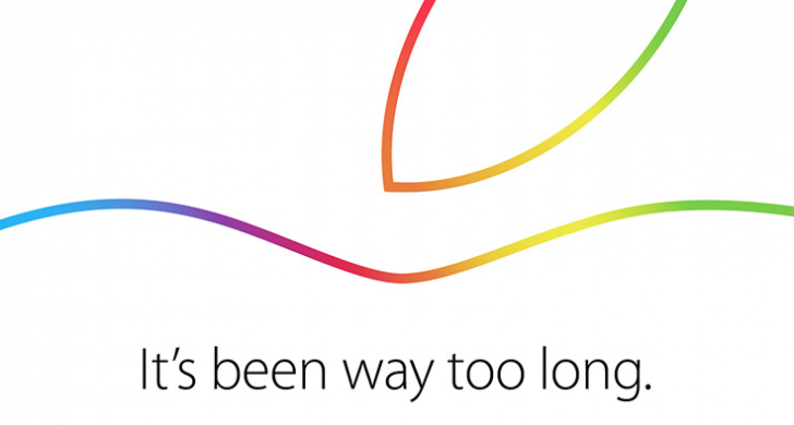 Invite send to media from Apple featuring original Macintosh rainbow logo colours
