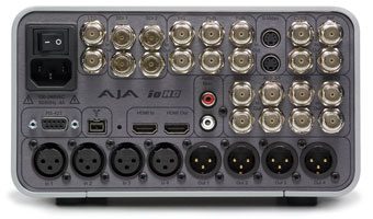 Rear of ioHD as shown on AJA's website (note the presence of AJA logos)