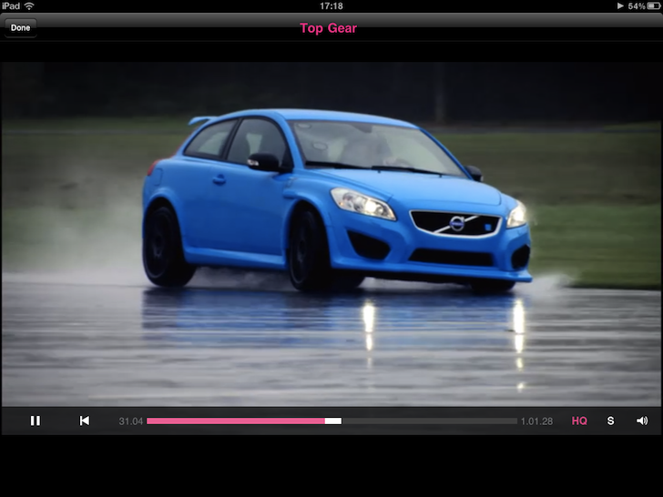BBC iPlayer iPad app