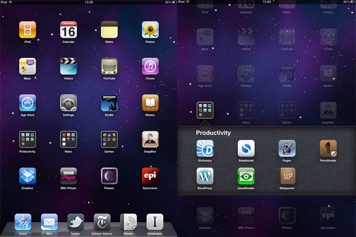 iOS 4.2 running on iPad iOS 4.2 running on iPad