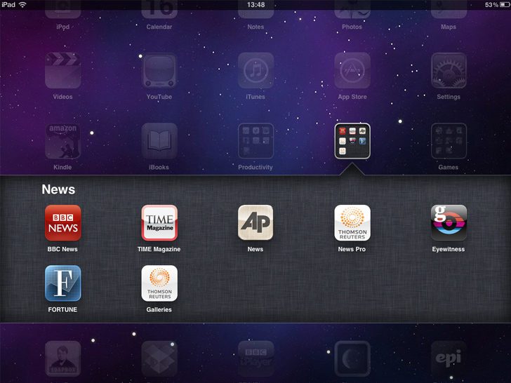 iOS 4.2 running on iPad iOS 4.2 running on iPad