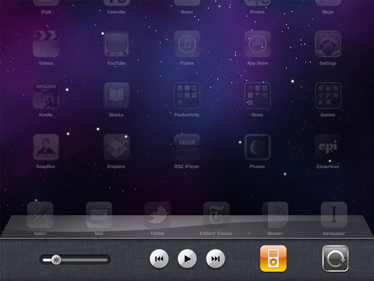 iOS 4.2 running on iPad iOS 4.2 running on iPad