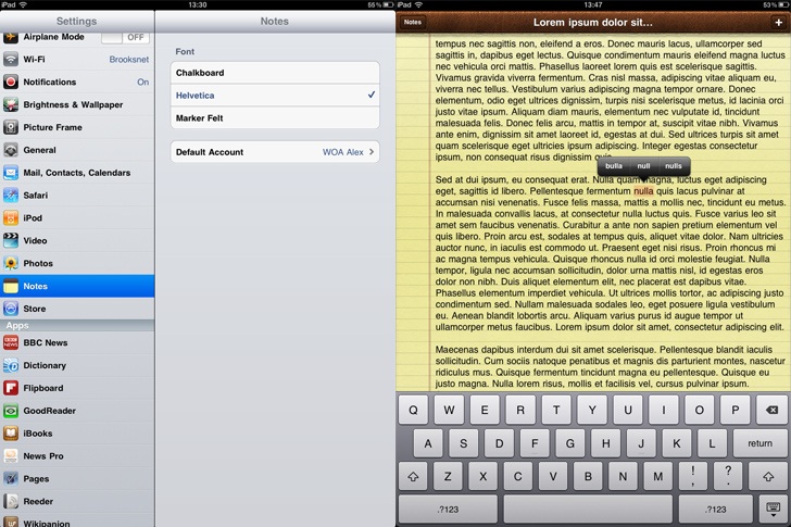 iOS 4.2 running on iPad iOS 4.2 running on iPad