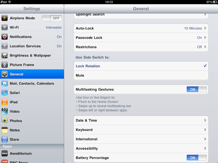 iPad iOS 4.3