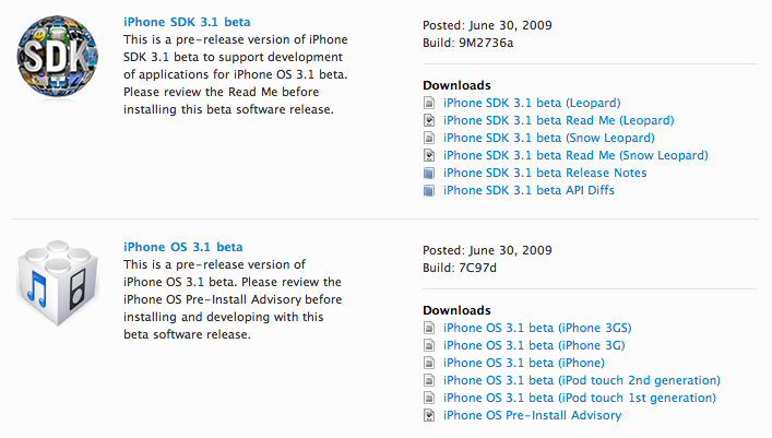 iPhone OS 3.1