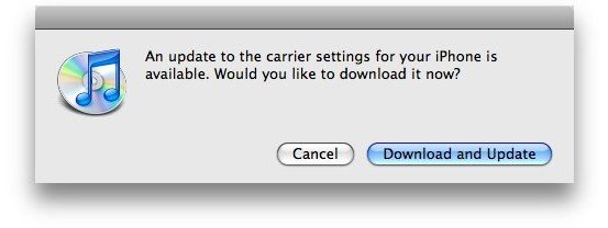 iPhone Carrier Update