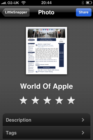 LittleSnapper and World of Apple