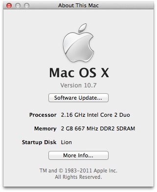 Mac OS X Lion Mac OS X Lion