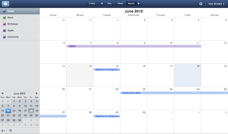 MobileMe Calendar MobileMe Calendar