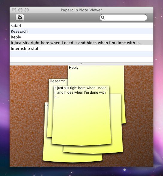 Paperclip's Note Viewer