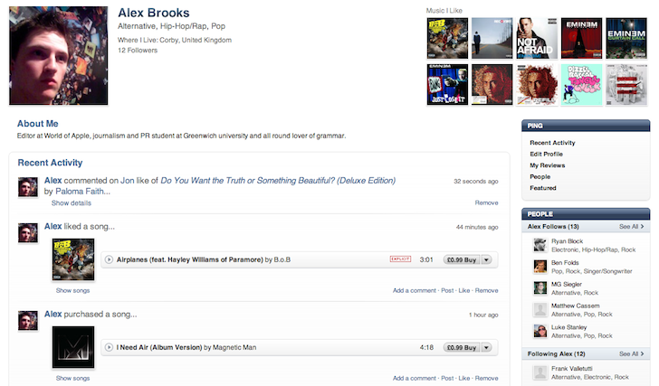 Alex Brooks’ Ping Profile Alex Brooks’ Ping Profile
