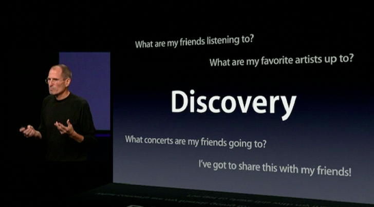 Steve Jobs presents Ping