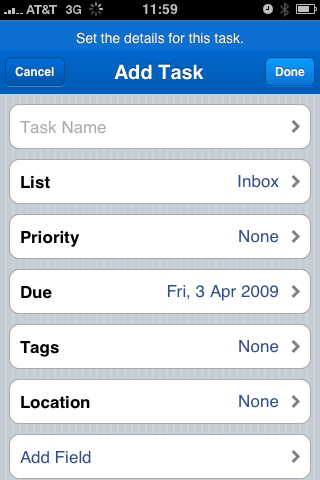 Remember the Milk iPhone App