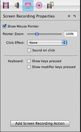 Screen Recording Actions