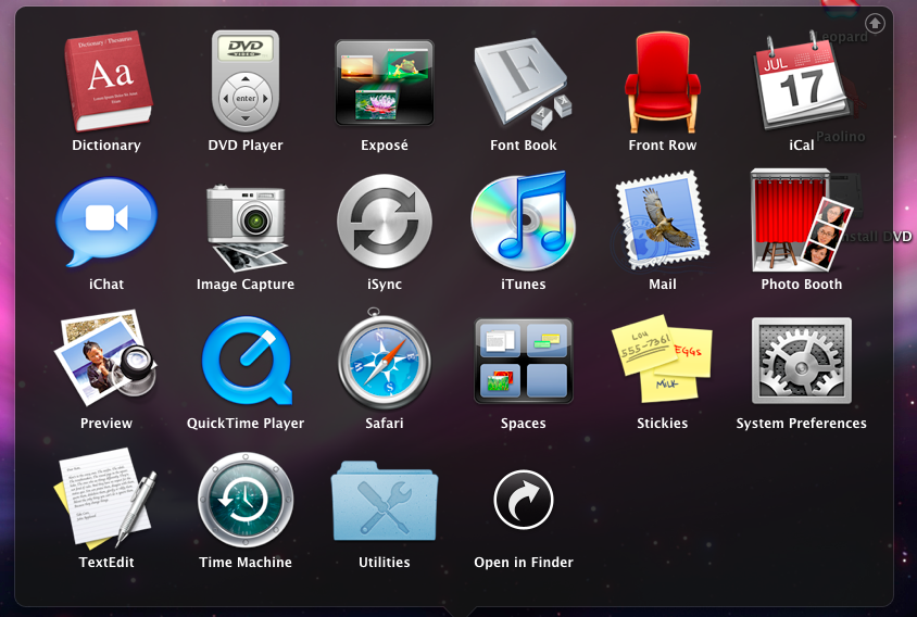 Mac OS X Snow Leopard 10A261