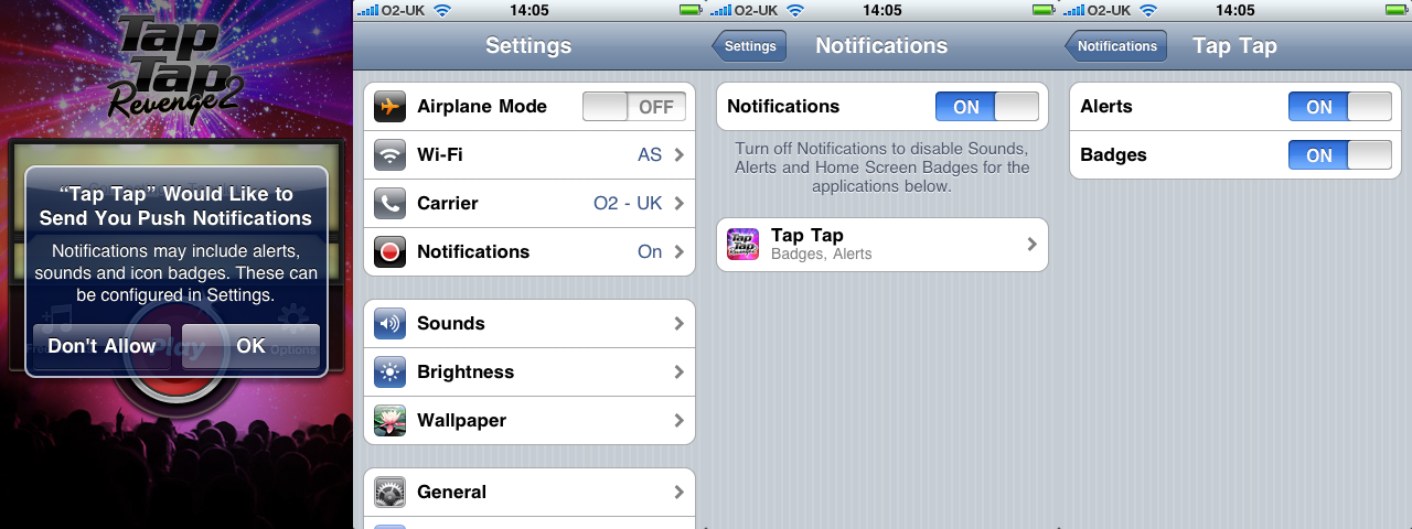 Tap Tap Revenge Push Notifications