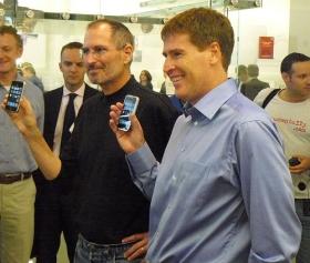 Steve Jobs and Matthew Key at UK iPhone launch