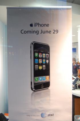iPhone Banner in AT&T Store