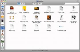 The Finder in Build 9a410 has also been redesigned