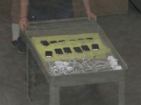 iPhones on trolley inside Fifth Avenue Apple Store | Courtesy AppleInsider