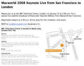 Apple invites UK and European media to view Macworld keynote live in London