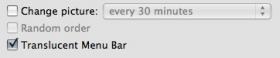 Ability to adjust appearnce of menubar has been added