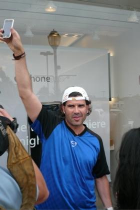 Customer shows off iPhone | Courtesy Engadget
