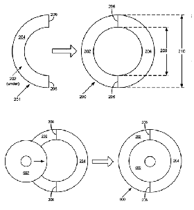 Diagram of compactable memory disc adapter