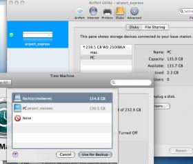 Time Machine can now use external drives connected to Airport Extreme base stations for backups