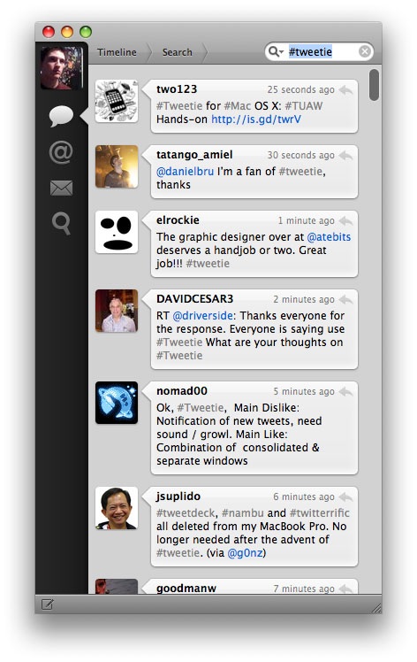 Tweetie for Mac